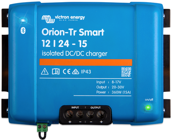 Victron Orion-Tr Smart 12/24-15A (360W) Isolated DC-DC omvormer
