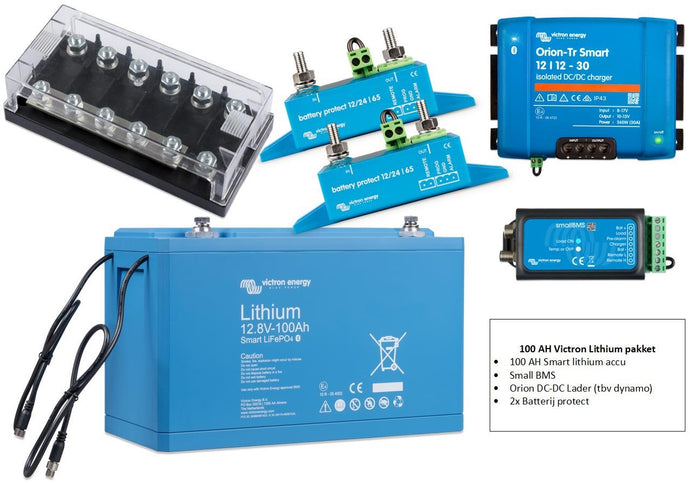 Van loodaccu naar Victron smart Lithium 12,8V/200Ah LiFePO4