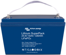 Afbeelding in Gallery-weergave laden, Victron Lithium SuperPack 25,6V/50Ah (M8)
